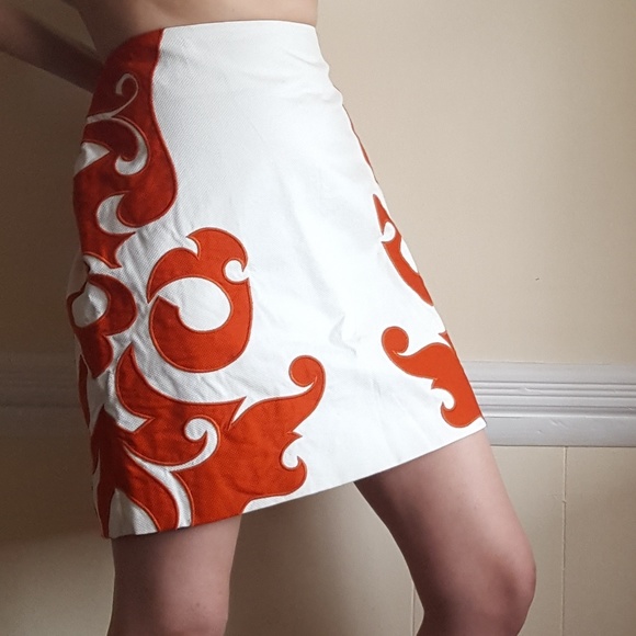 Anthropologie Dresses & Skirts - Vanessa Virginia Flame Kissed Skirt 8